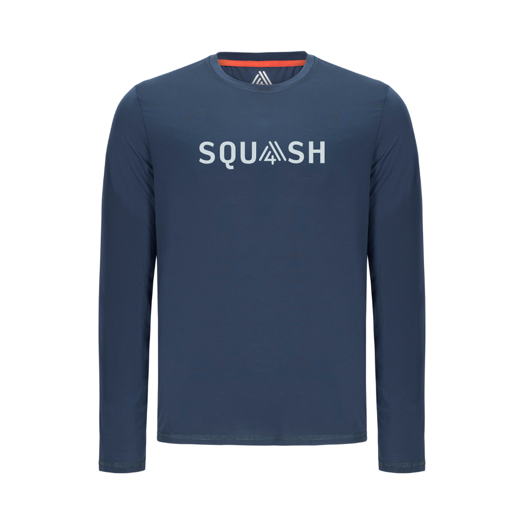 Men's Hybrid Long Sleeve Tee - Squash Navy