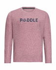 Men's Hybrid Long Sleeve Tee - Paddle Heather Red