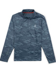 Men's Camo Hybrid 1/4 Zip - Padel Ensign Blue Camo