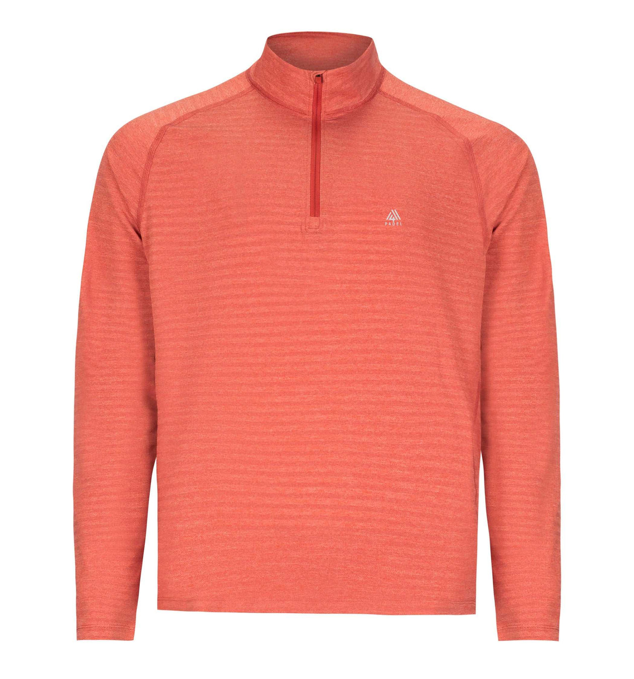 Men's Active Stripe 1/4 Zip - Padel Brick