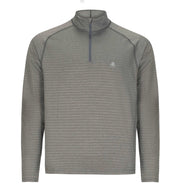 Men's Active Stripe Quarter Zip - Tennis Charcoal