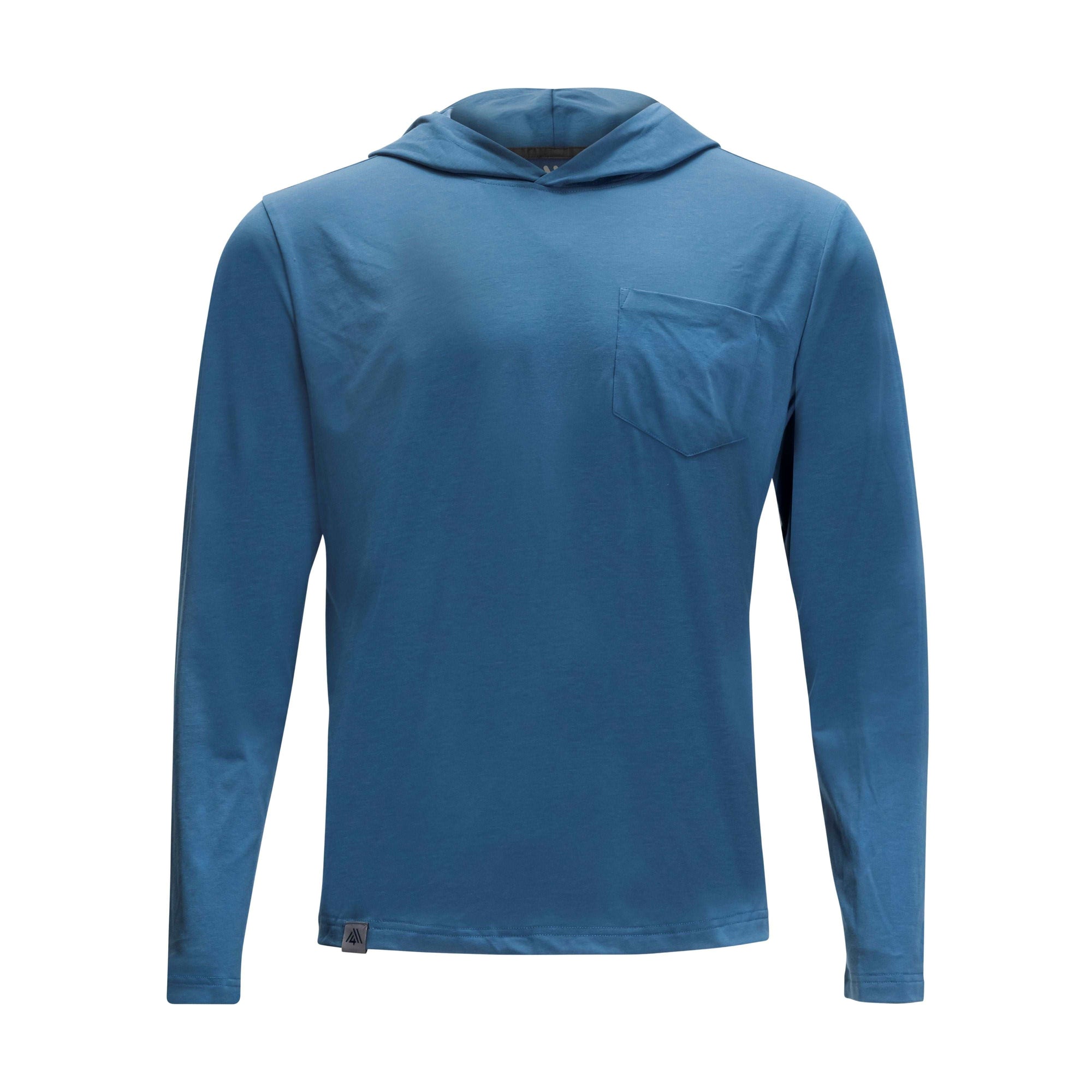 Men's Hybrid Hoodie - Squash Ensign Blue