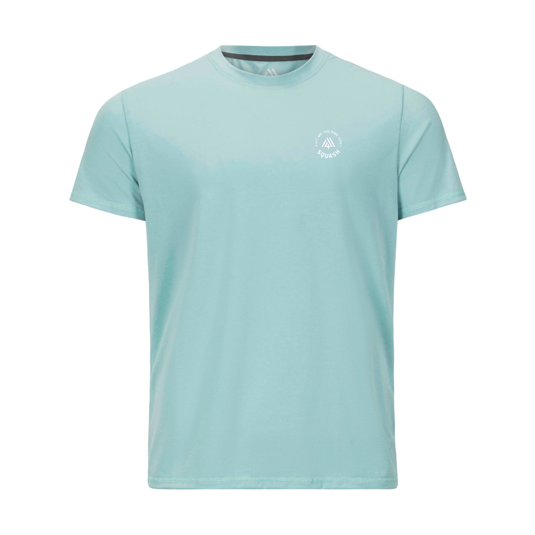 Men's Hybrid Tee - Squash Aruba Blue