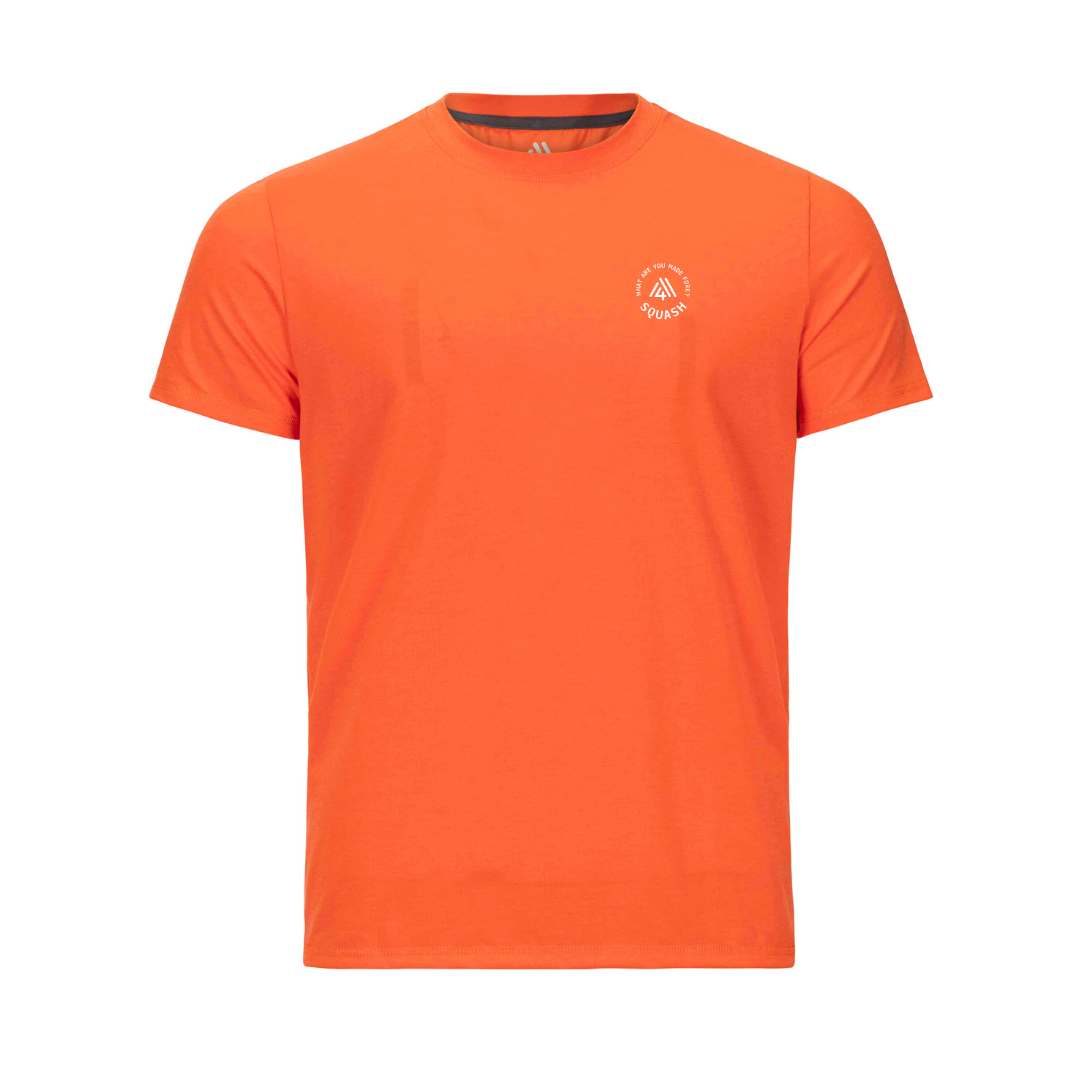 Men's Hybrid Tee - Squash Orange