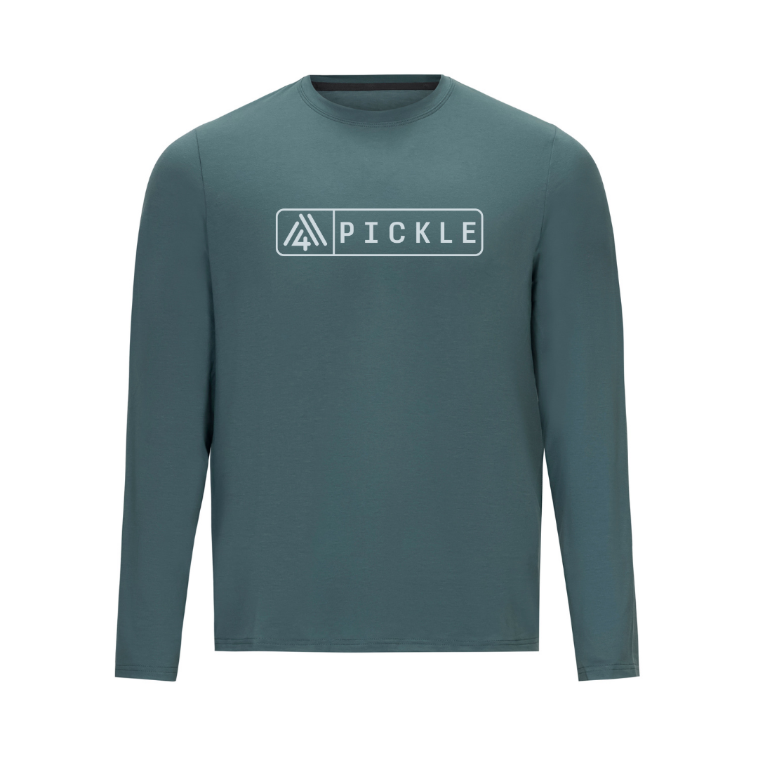 Men's Hybrid Long Sleeve Tee - Pickle Pine
