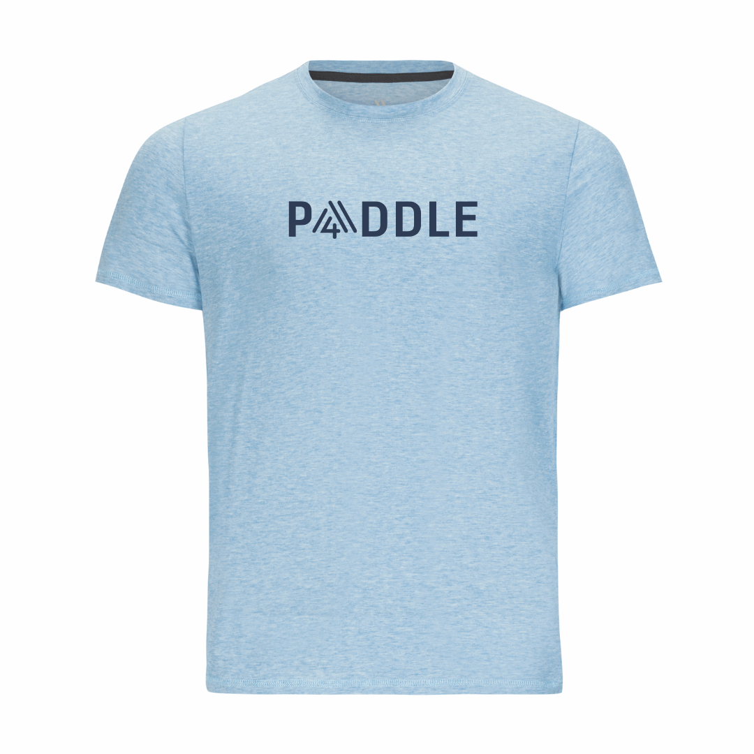 Men's Hybrid Tee - Paddle Heather Blue