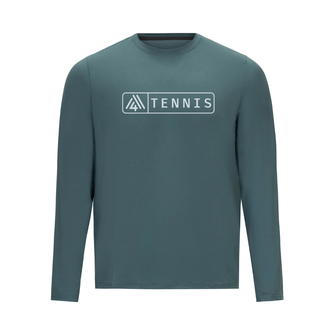 Men's Hybrid Long Sleeve Tee - Tennis Pine