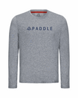 Men's Hybrid Long Sleeve Tee - Paddle Heather Grey
