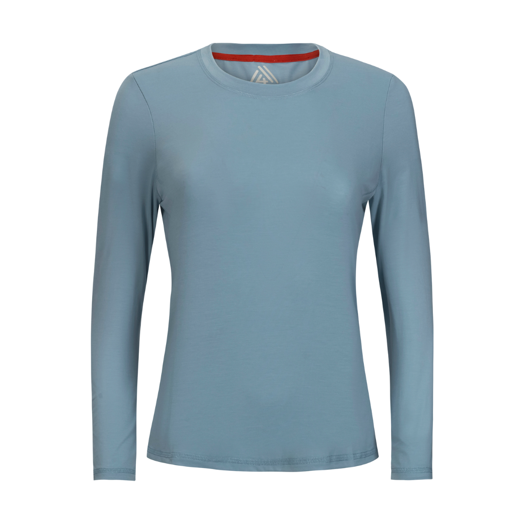 Women's Hybrid Long Sleeve Tee Arctic Blue