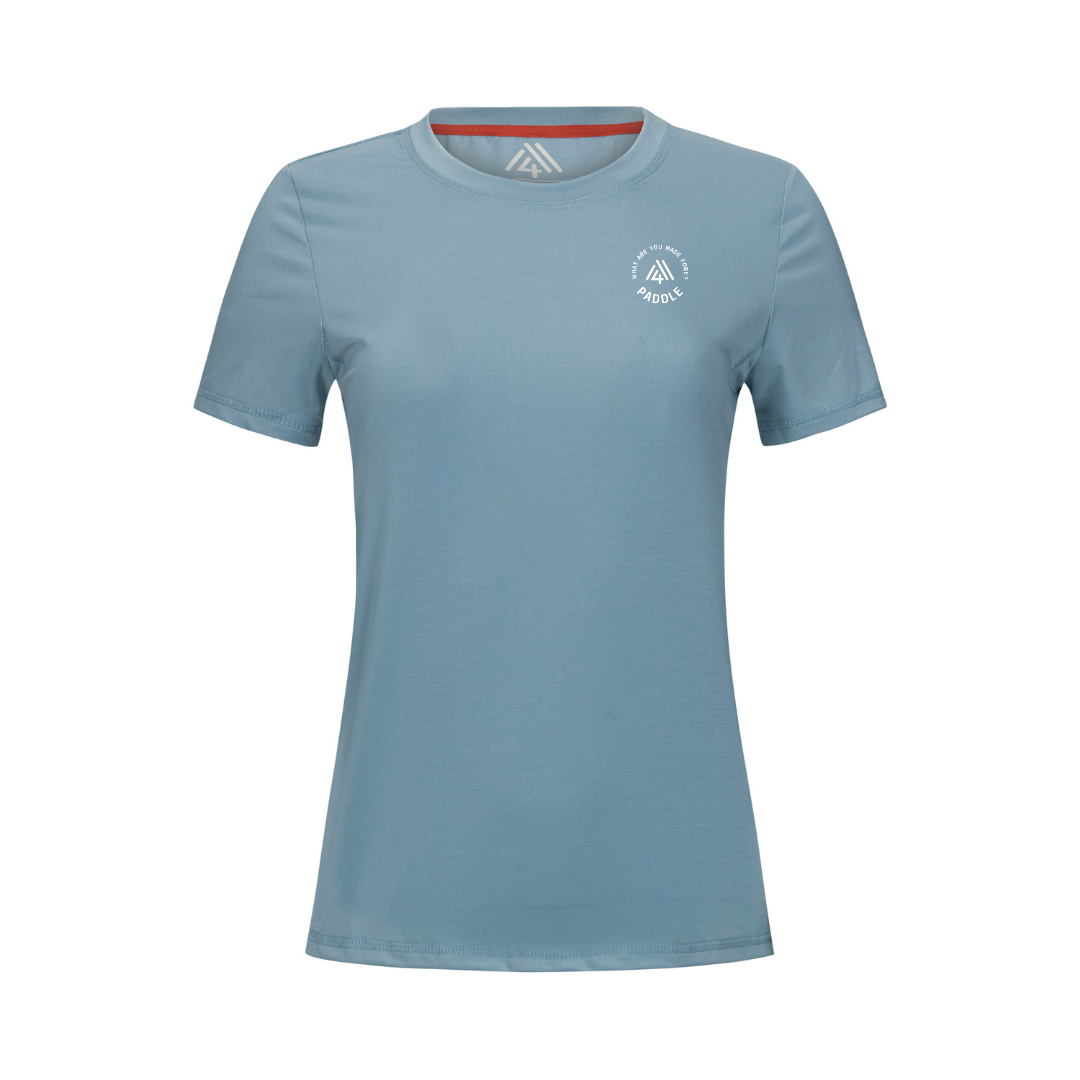 Women's Hybrid Tee - Paddle Arctic Blue