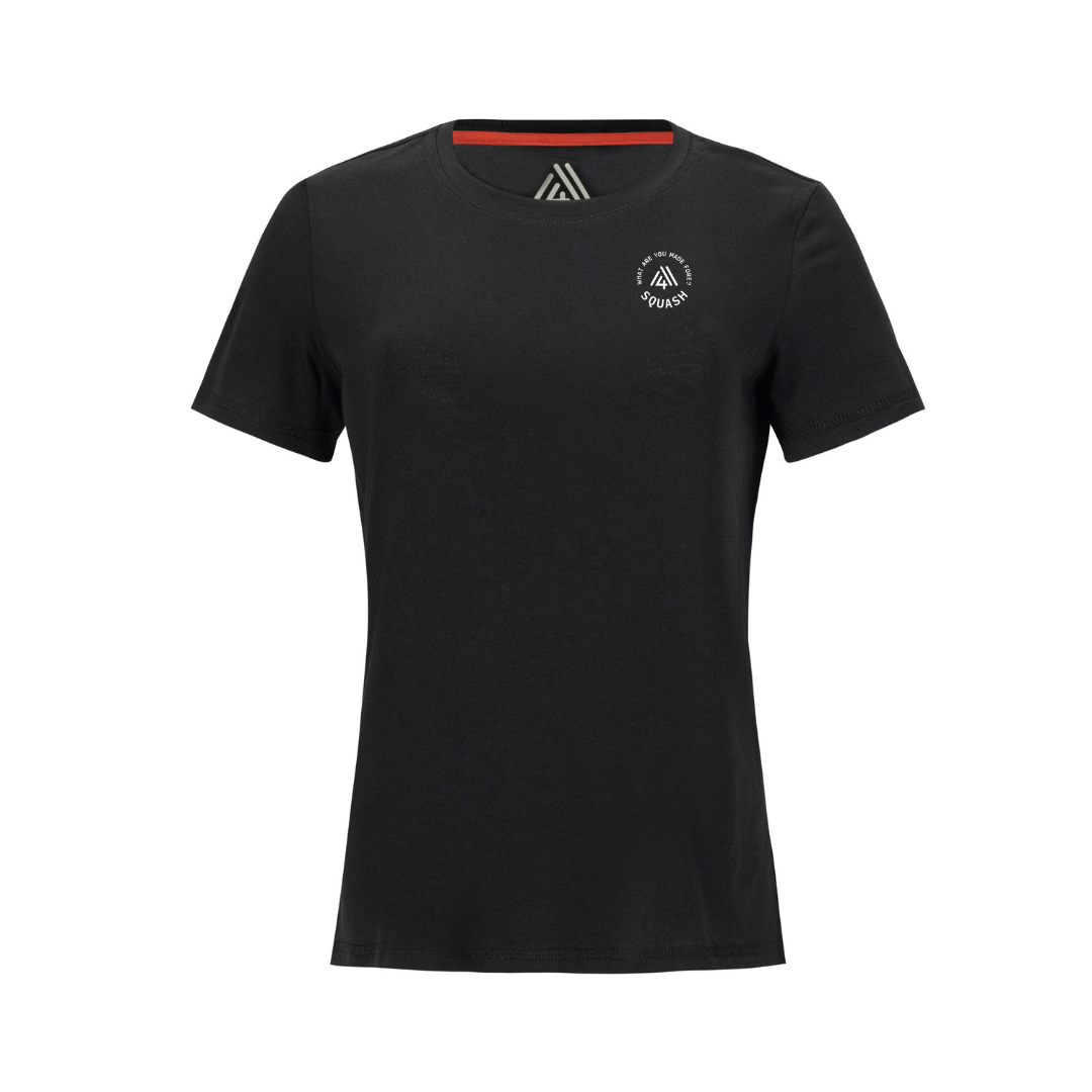 Women's Hybrid Tee - Squash Black