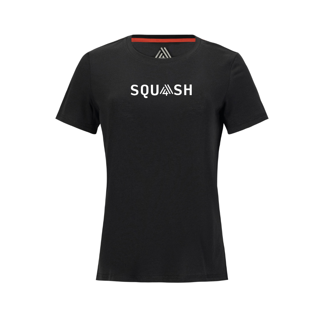 Women's Hybrid Tee - Squash Black