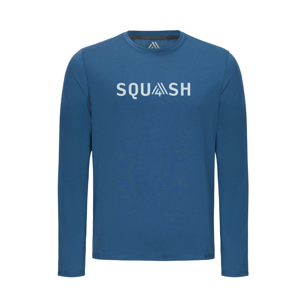 Men's Hybrid Long Sleeve Tee - Squash Ensign Blue