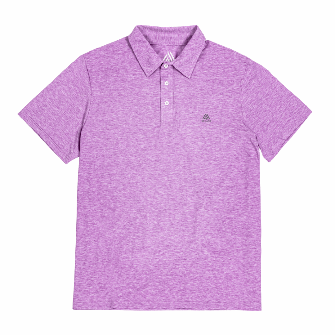 Men's Hybrid Polo - Squash Fuchsia