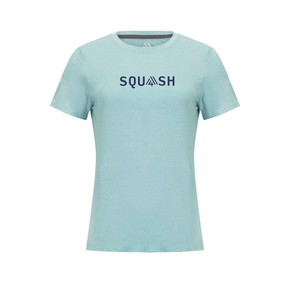 Women's Hybrid Tee - Squash Aruba Blue