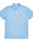 Men's Hybrid Polo - Paddle Heather Blue