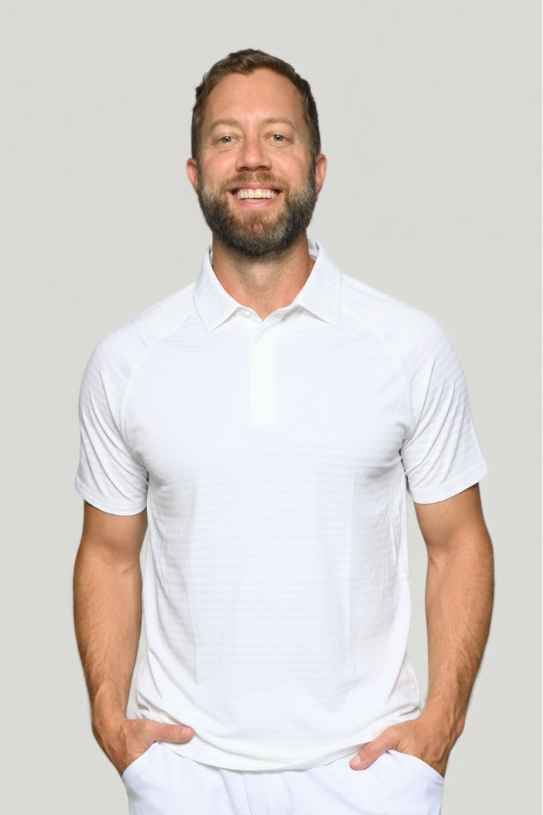 Men's Active Stripe Polo