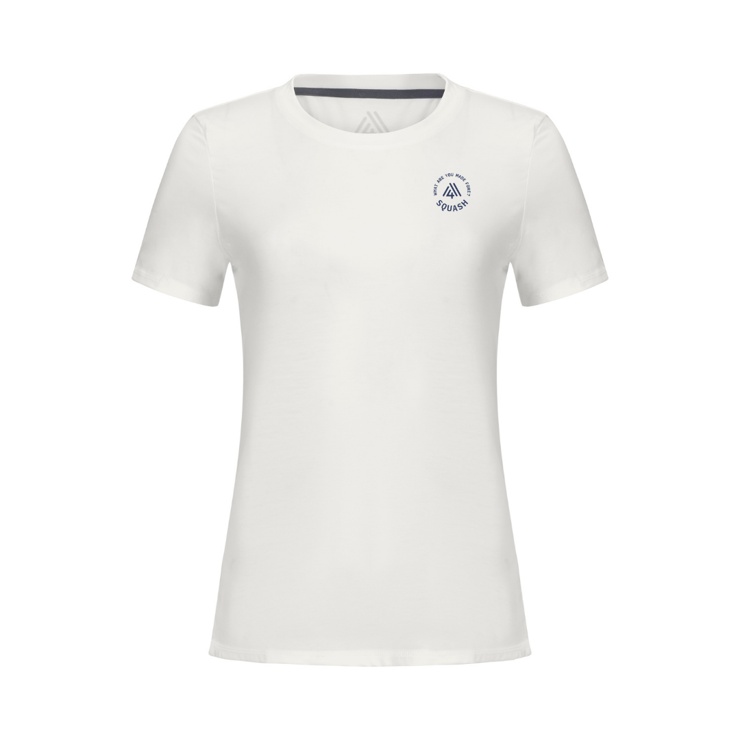 Women's Hybrid Tee - Squash White