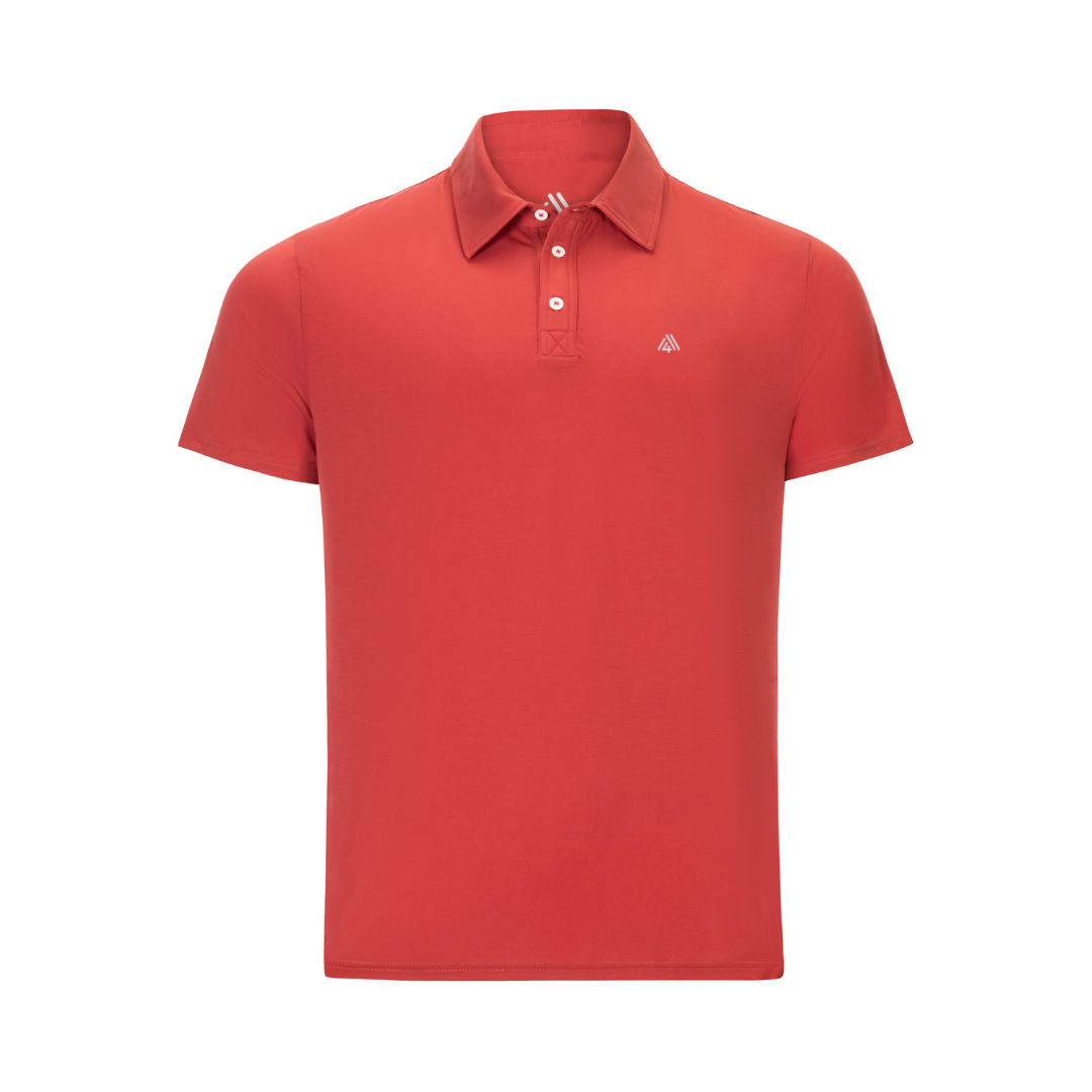 Men's Hybrid Polo Brick