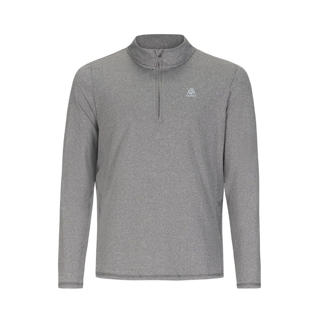 Men's Hybrid 1/4 Zip - Paddle Chocolate