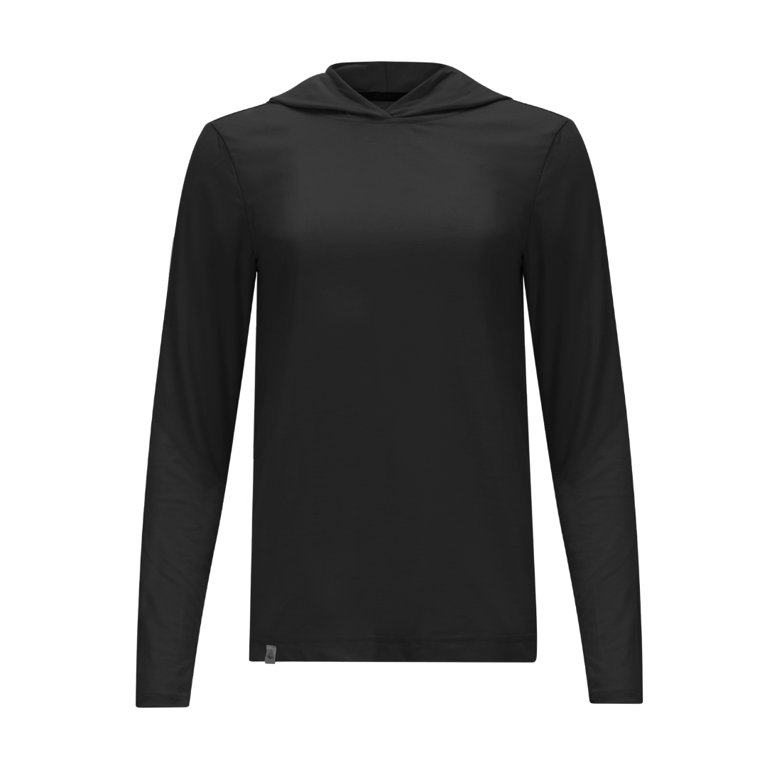 Women's Hybrid Hoodie - Paddle Black