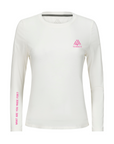 Women's Hybrid Long Sleeve Tee - Tennis White