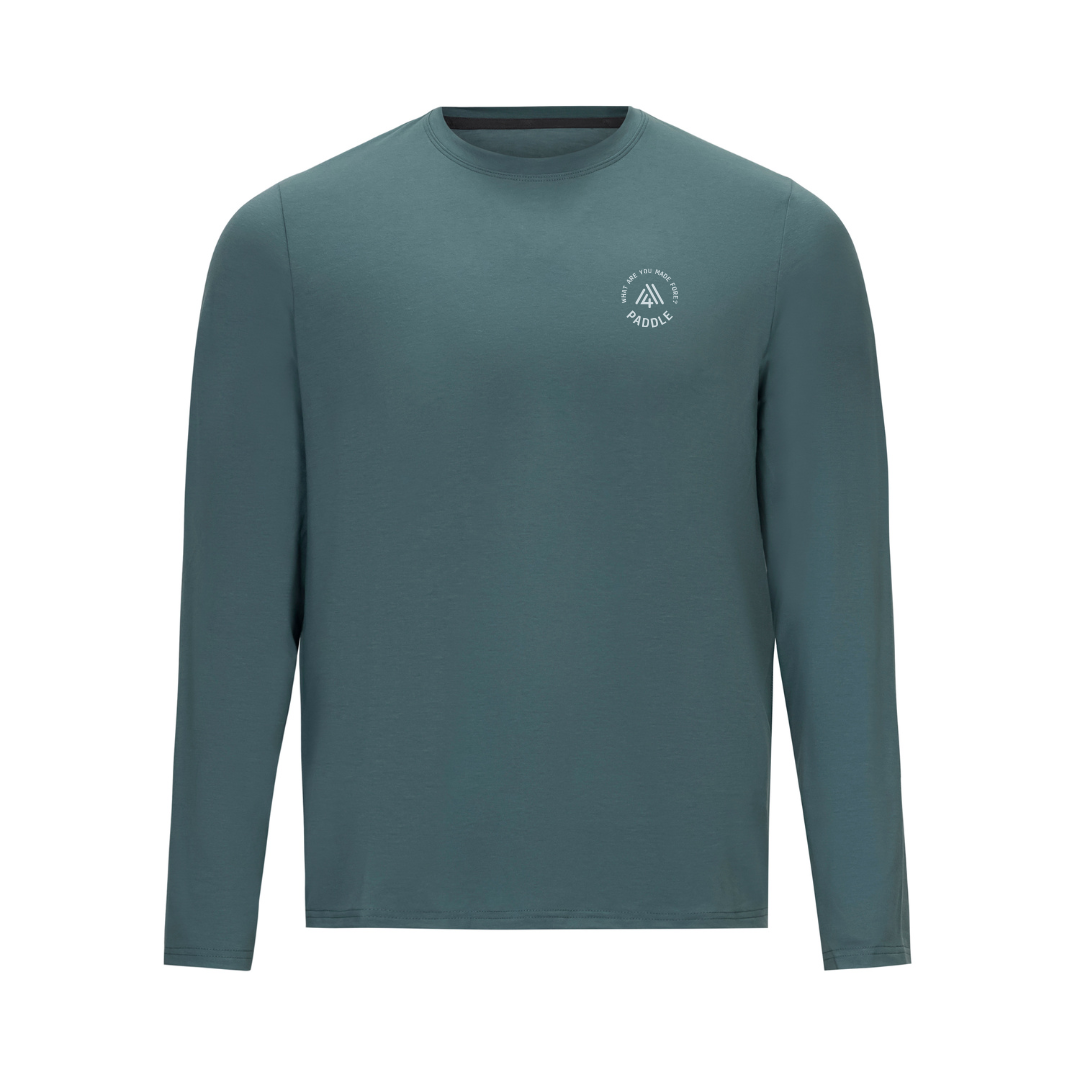 Men's Hybrid Long Sleeve Tee - Paddle Pine