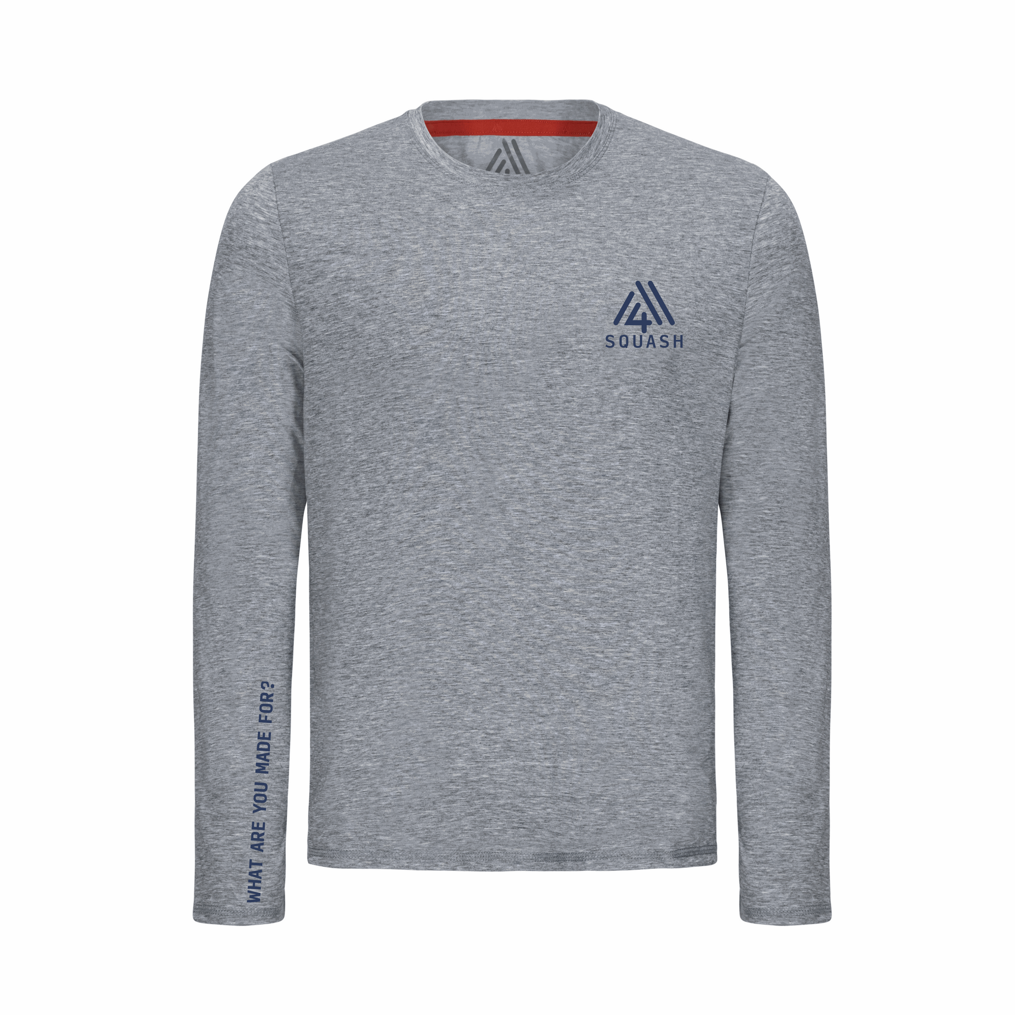 Men's Hybrid Long Sleeve Tee - Squash Heather Grey