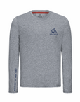 Men's Hybrid Long Sleeve Tee - Squash Heather Grey