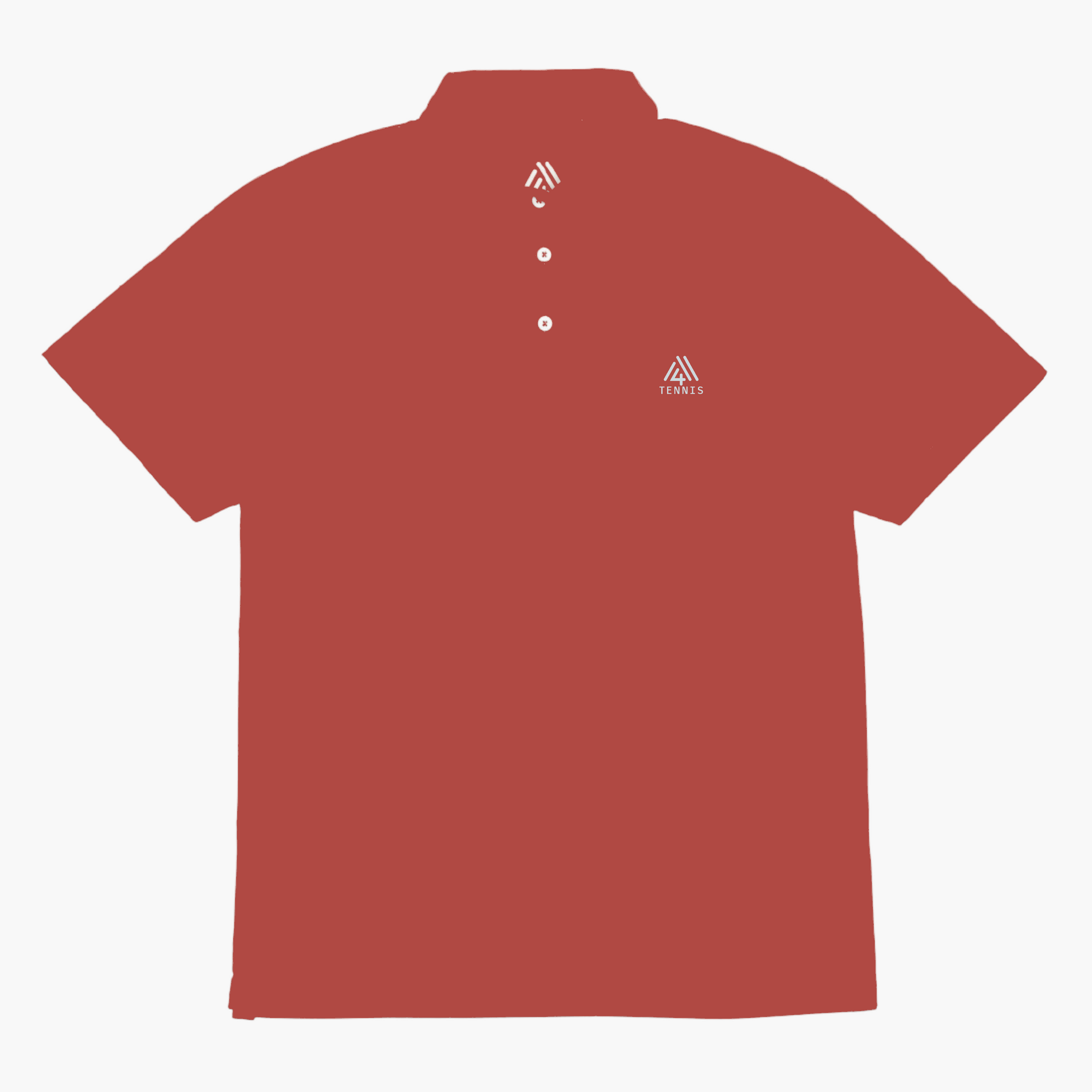 Men's Hybrid Polo - Tennis Brick