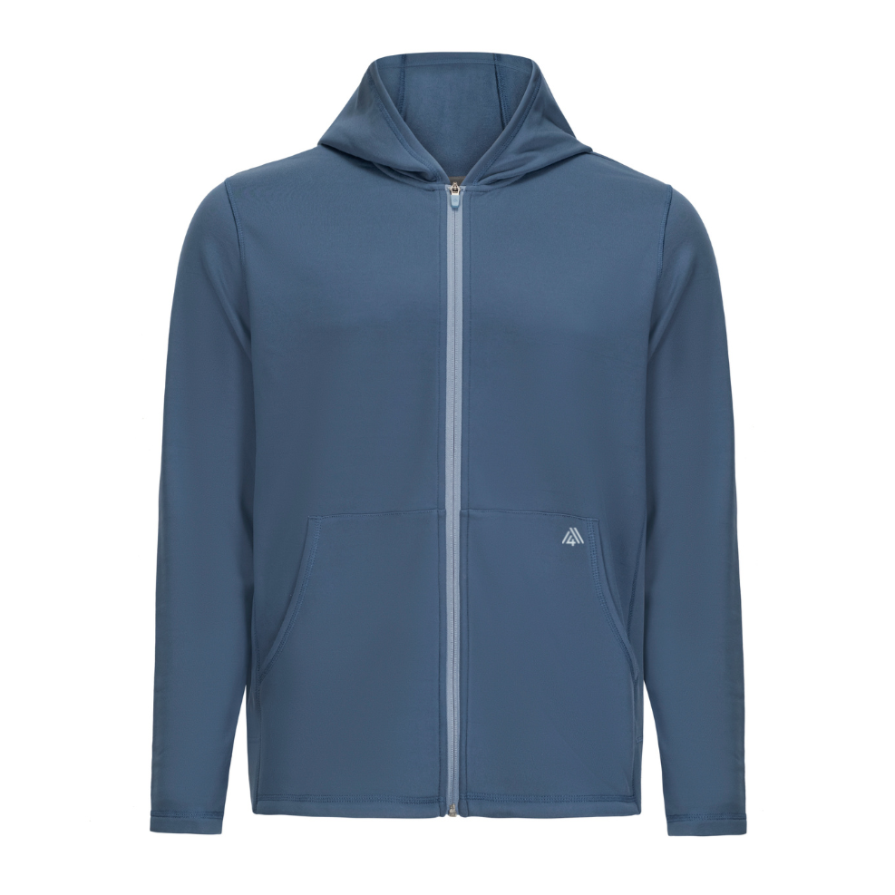 Men&#39;s Stealth Hoodie - Tennis Steely Blue