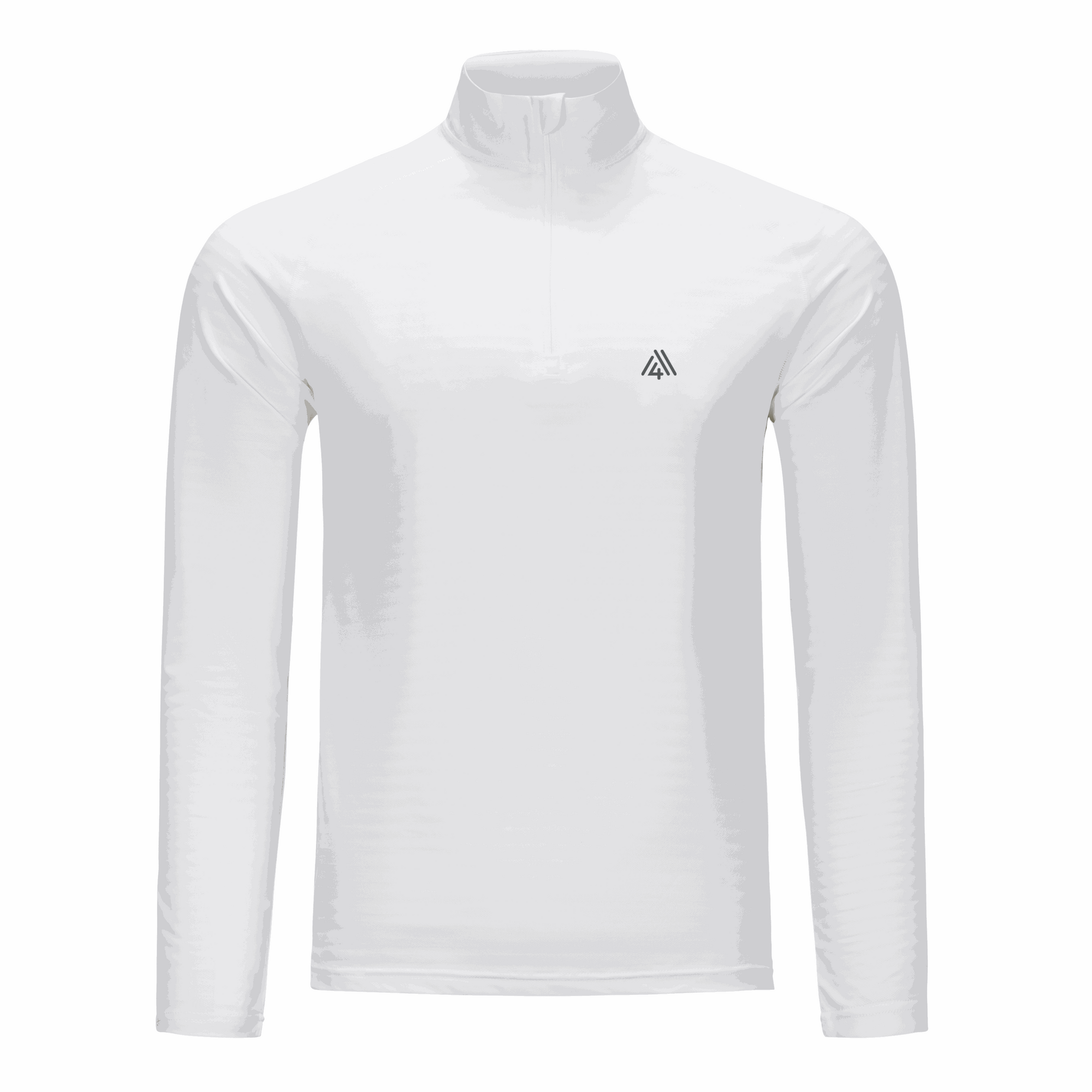 Men's Active Stripe 1/4 Zip White