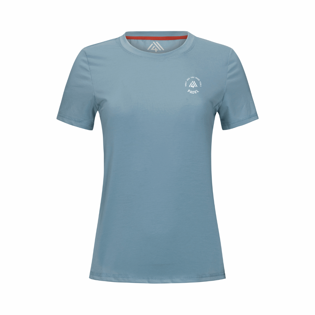 Women's Hybrid Tee - Padel Arctic Blue