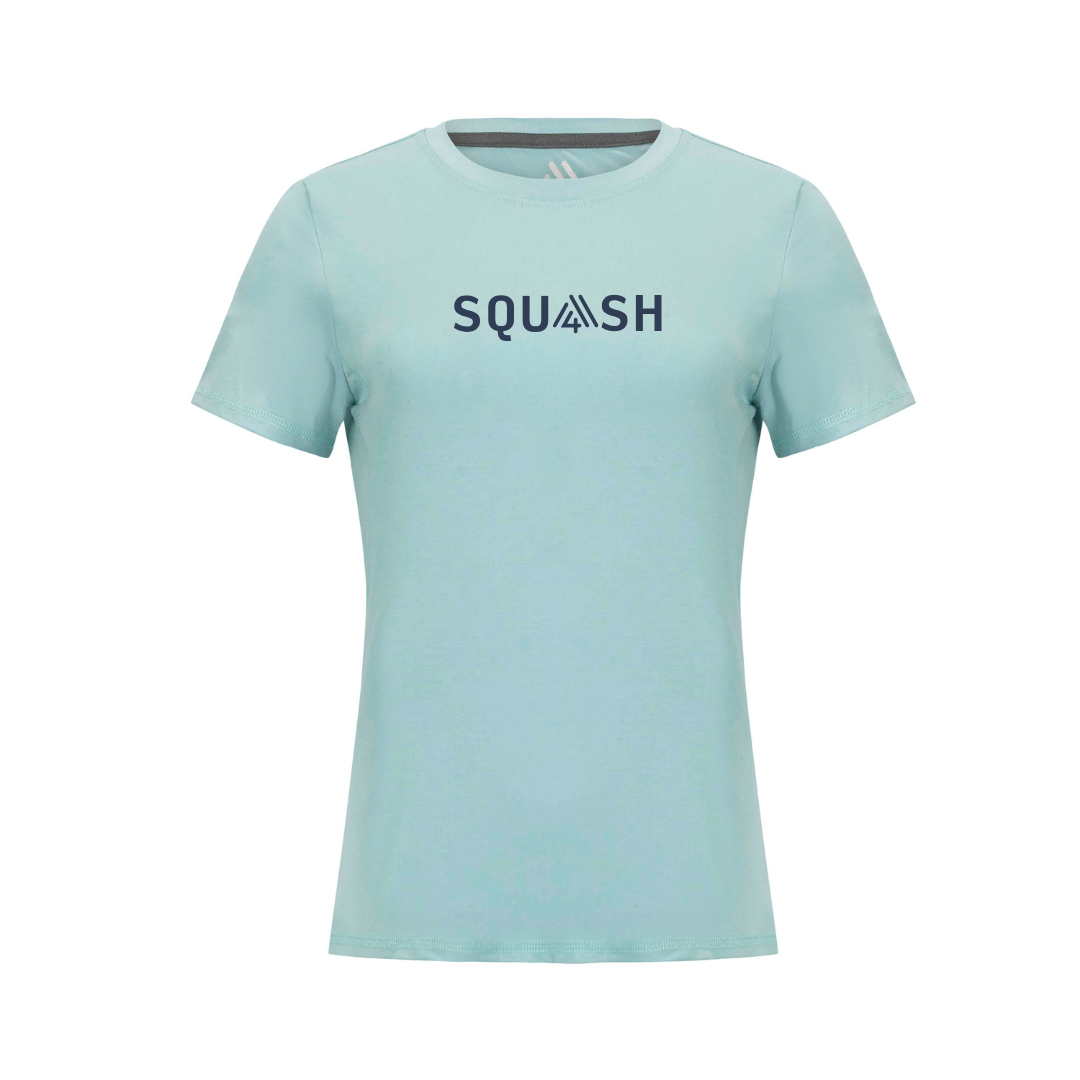 Women's Hybrid Tee - Squash Aruba Blue