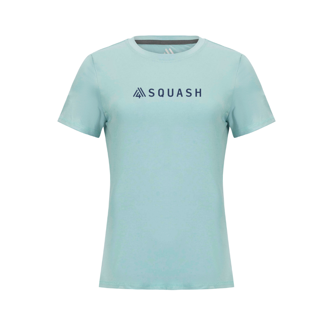 Women's Hybrid Tee - Squash Aruba Blue