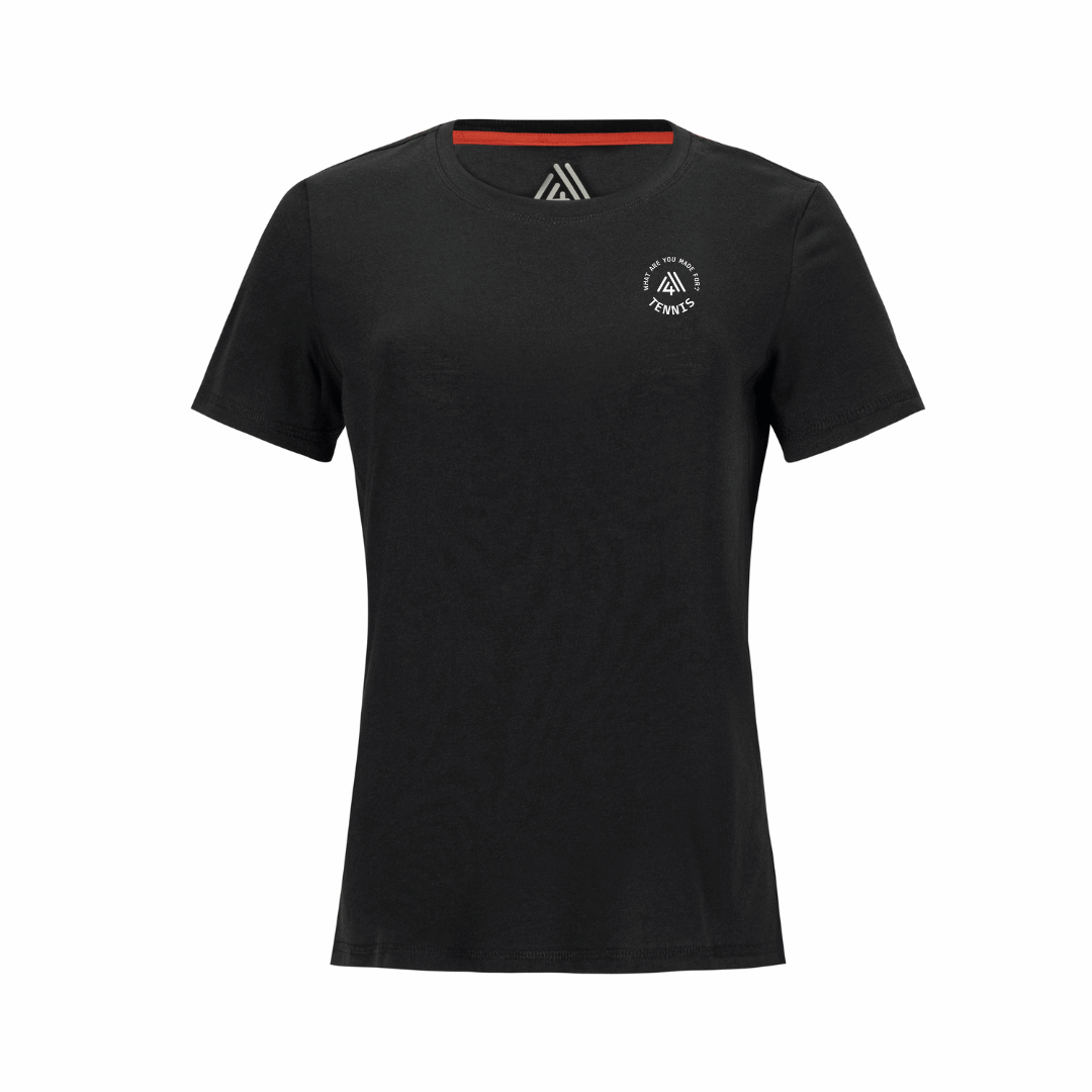 Women's Hybrid Tee - Tennis Black