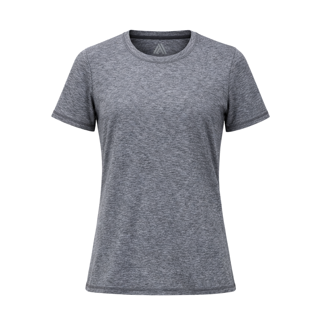 Women's Hybrid Tee Heather Grey