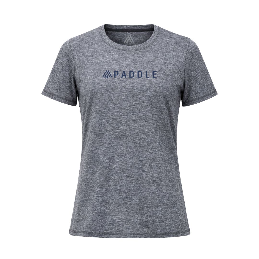Women's Hybrid Tee - Paddle Heather Grey