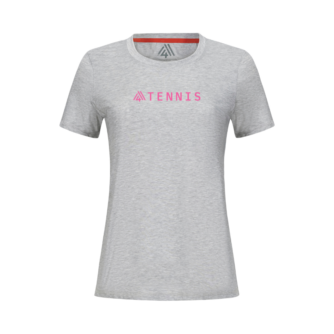 Women's Hybrid Tee - Tennis Heather Silver
