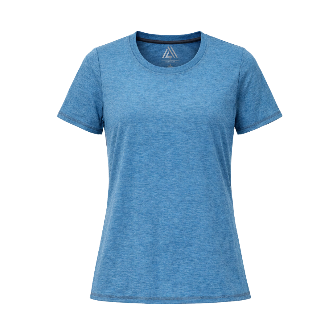 Women's Hybrid Tee Light Blue