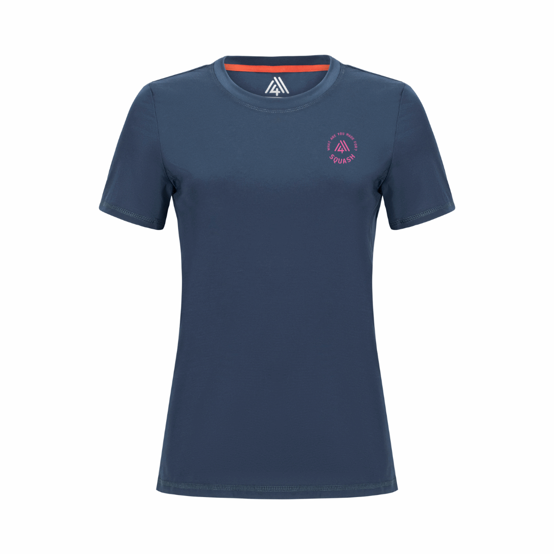 Women's Hybrid Tee - Squash Navy