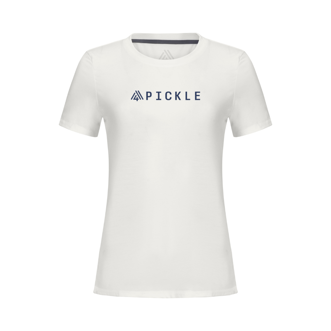 Women's Hybrid Tee - Pickle White