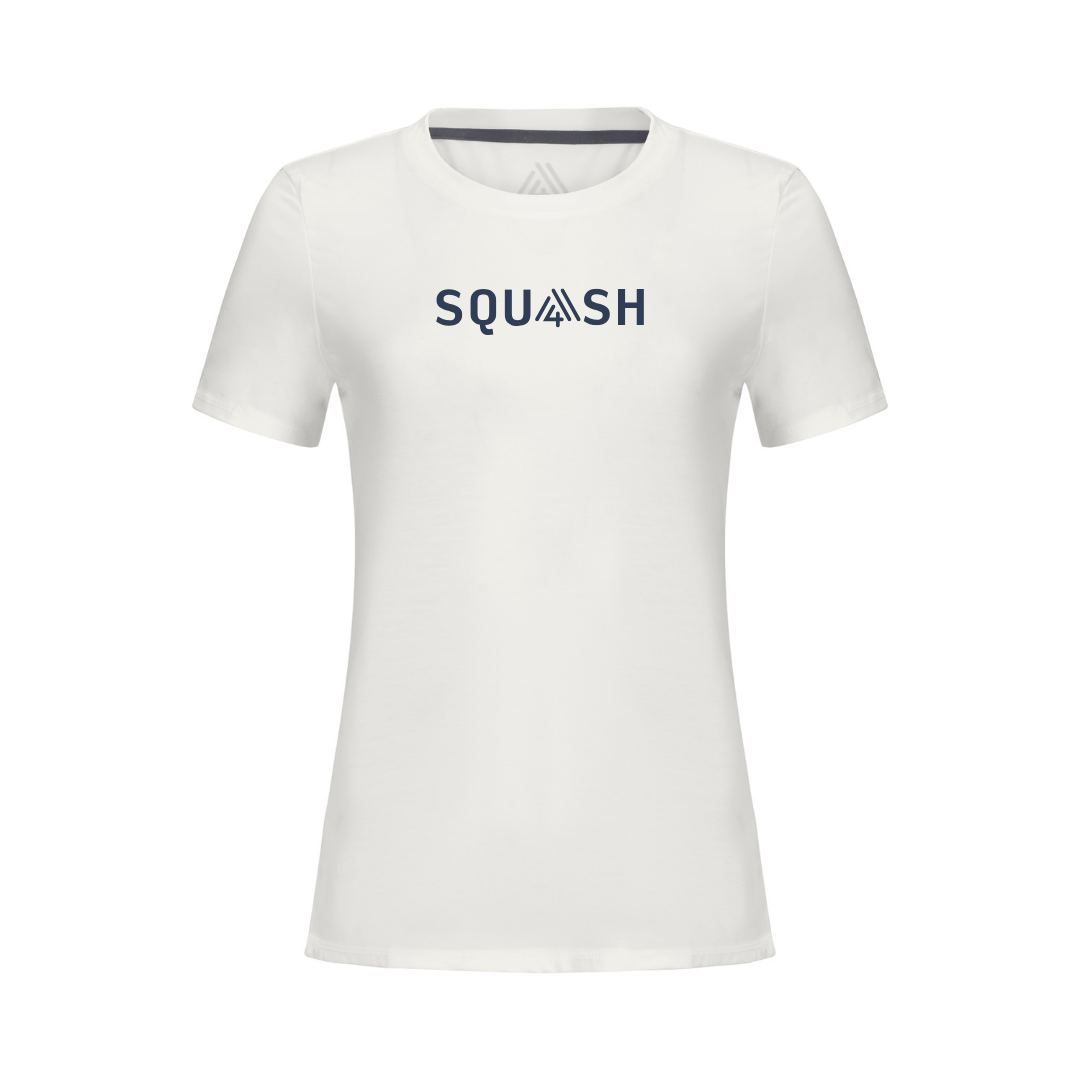 Women's Hybrid Tee - Squash White