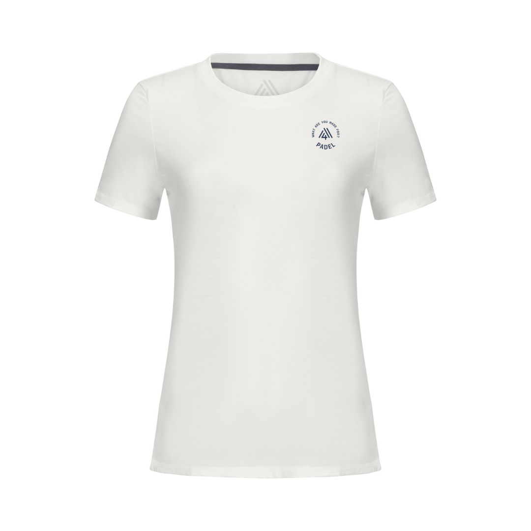 Women's Hybrid Tee - Padel White