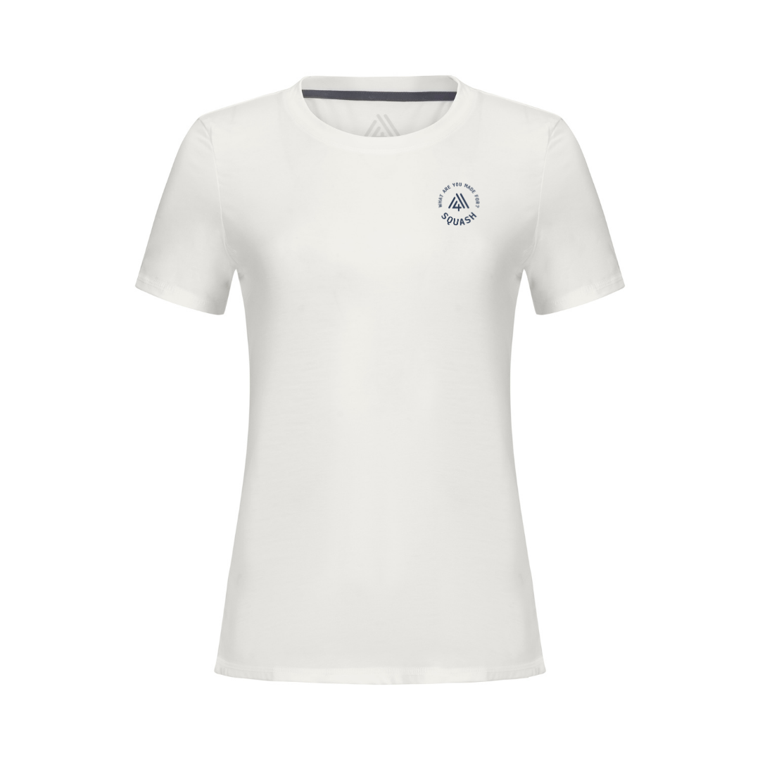 Women's Hybrid Tee - Squash White