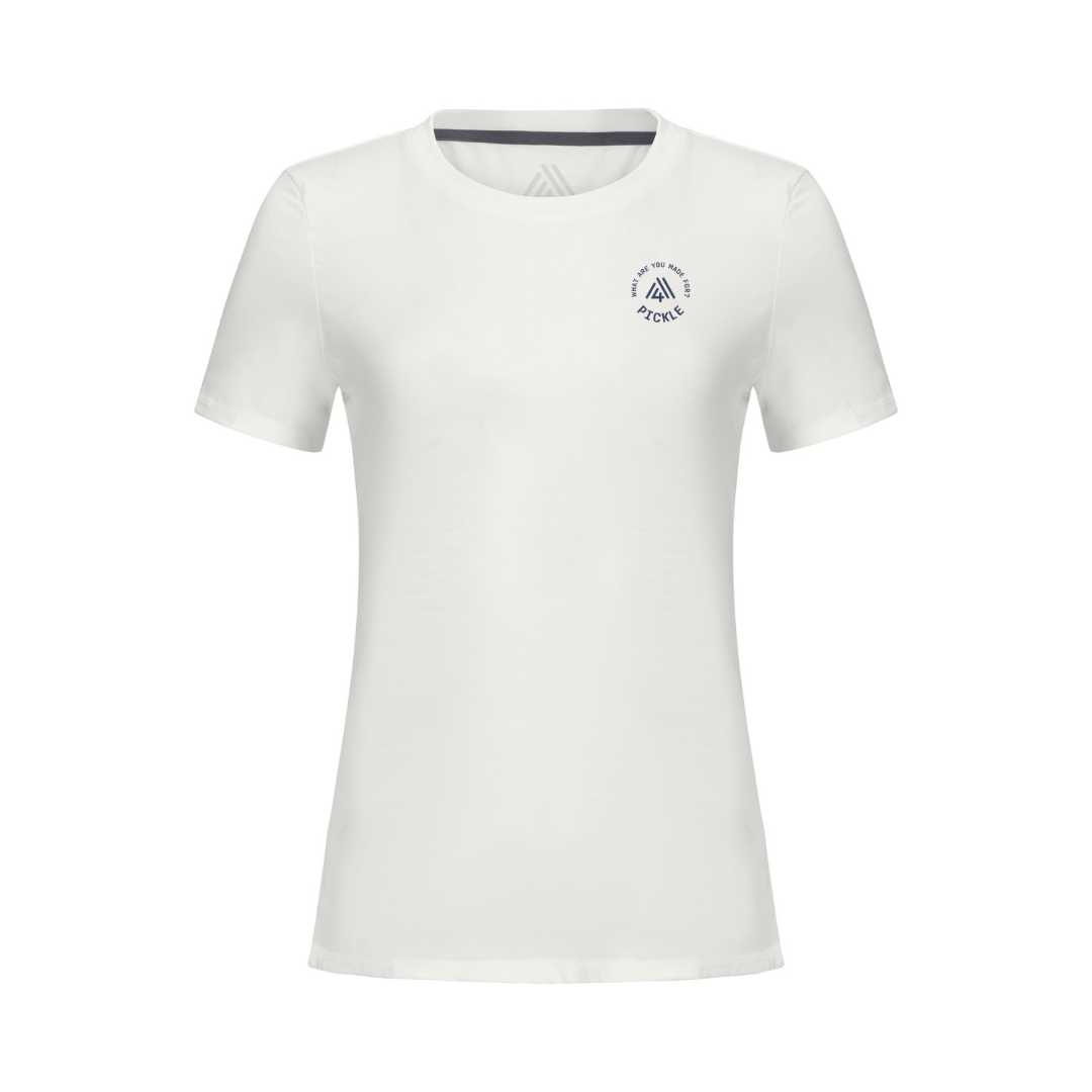 Women's Hybrid Tee - Pickle White