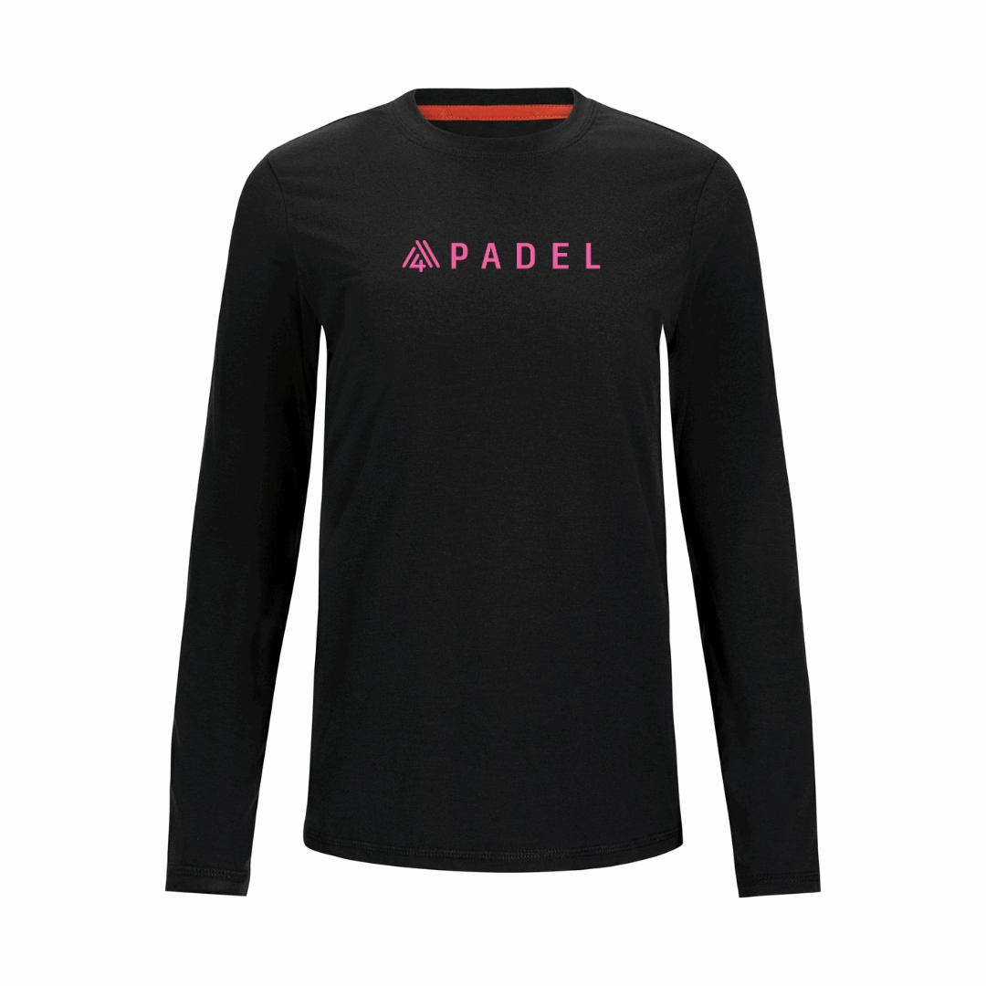 Women's Hybrid Long Sleeve Tee - Padel Black