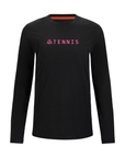 Women's Hybrid Long Sleeve Tee - Tennis Black