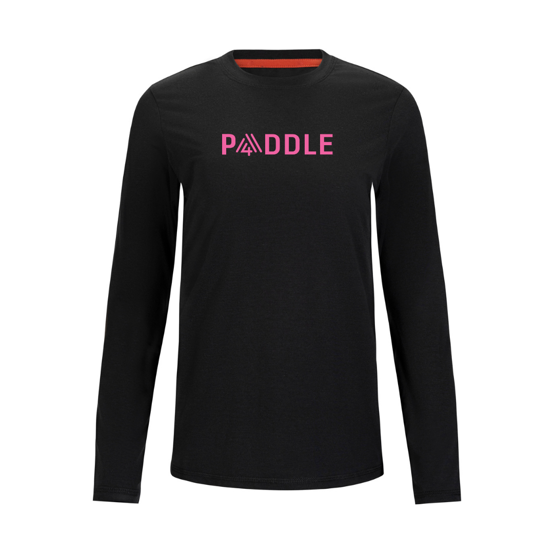 Women's Hybrid Long Sleeve Tee - Paddle Black