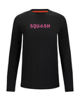 Women's Hybrid Long Sleeve Tee - Squash Black